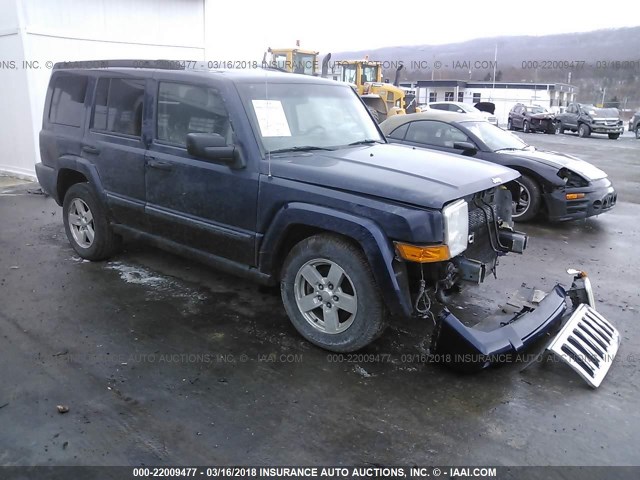 1J8HG48NX6C228867 - 2006 JEEP COMMANDER BLUE photo 1