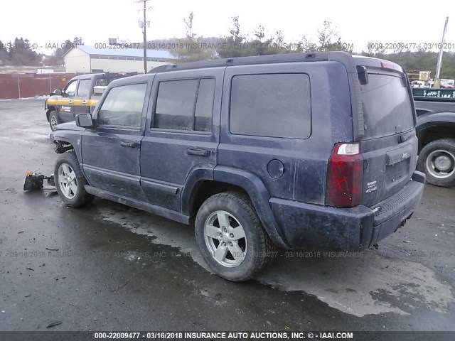 1J8HG48NX6C228867 - 2006 JEEP COMMANDER BLUE photo 3