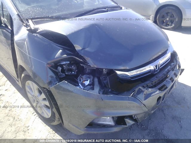 JHMZE2H77CS005970 - 2012 HONDA INSIGHT EX GRAY photo 6