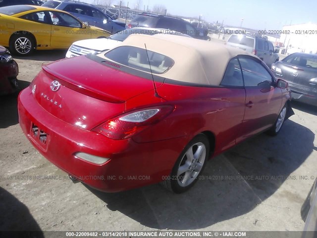 4T1FA38P87U134456 - 2007 TOYOTA CAMRY SOLARA SE/SLE Qırmızı foto 4