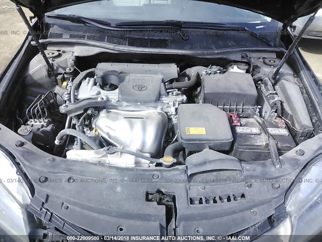 4T1BF1FKXFU060645 - 2015 TOYOTA CAMRY LE/XLE/SE/XSE BLACK photo 10