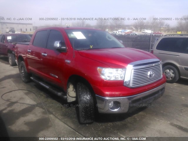 5TFHW5F10DX297766 - 2013 TOYOTA TUNDRA CREWMAX LTD/PLATINUM RED photo 1