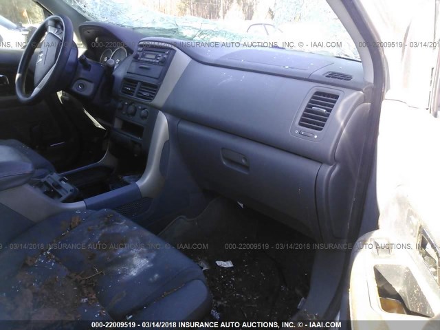 5FNYF28137B009023 - 2007 HONDA PILOT LX SILVER photo 5