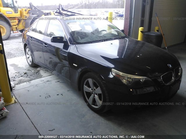 WBANF33597CW70844 - 2007 BMW 525 XI BLUE photo 1