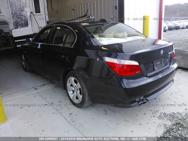 WBANF33597CW70844 - 2007 BMW 525 XI BLUE photo 3