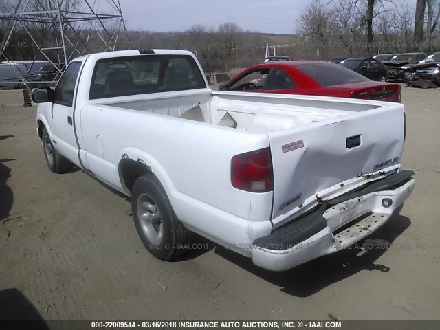 1GCCS14W0YK123907 - 2000 CHEVROLET S TRUCK S10 WHITE photo 3