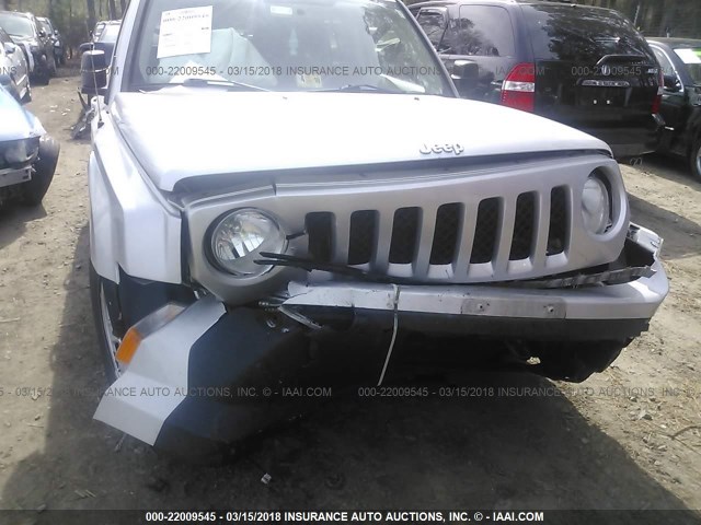 1J4NT1GA7BD228178 - 2011 JEEP PATRIOT SPORT SILVER photo 6