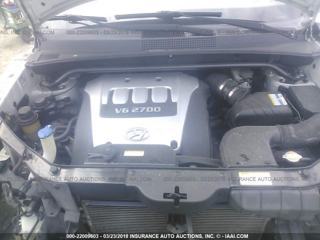 KM8JN12D16U345868 - 2006 HYUNDAI TUCSON GLS/LIMITED 银色 照片 10