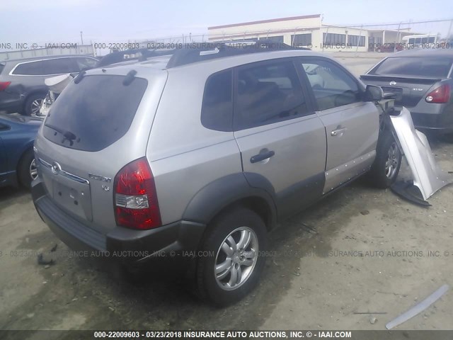 KM8JN12D16U345868 - 2006 HYUNDAI TUCSON GLS/LIMITED 银色 照片 4