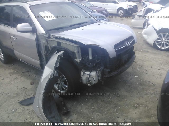 KM8JN12D16U345868 - 2006 HYUNDAI TUCSON GLS/LIMITED SILVER photo 6