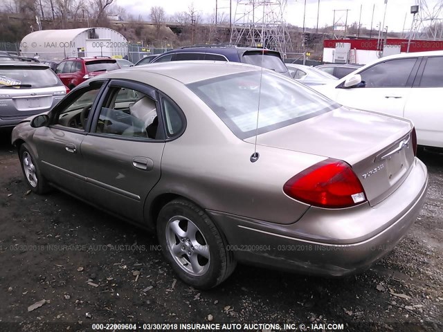 1FAFP55U83G181610 - 2003 FORD TAURUS SES BEIGE photo 3