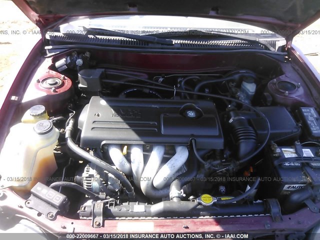 1NXBR12E8YZ403236 - 2000 TOYOTA COROLLA VE/CE/LE 勃艮第红 照片 10