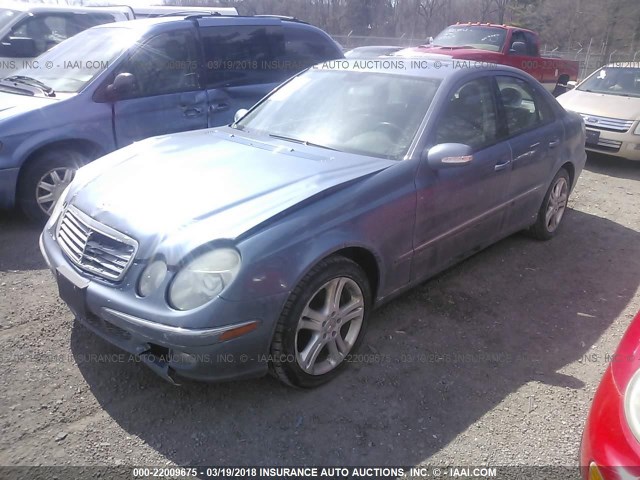 WDBUF87J56X208158 - 2006 MERCEDES-BENZ E 350 4MATIC BLUE photo 2