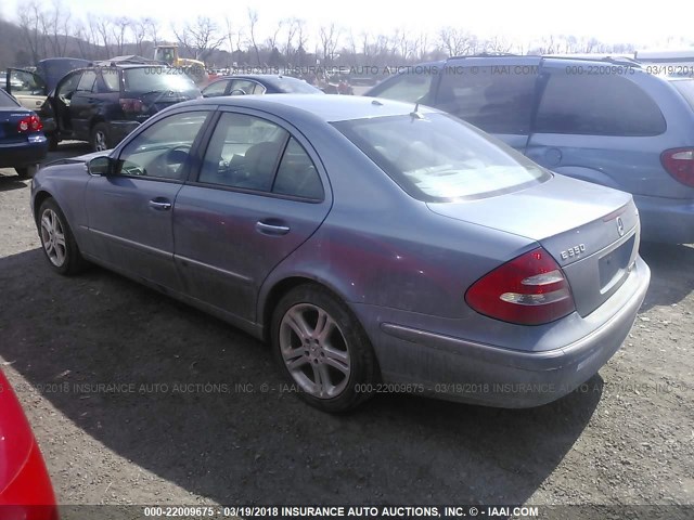 WDBUF87J56X208158 - 2006 MERCEDES-BENZ E 350 4MATIC BLUE photo 3