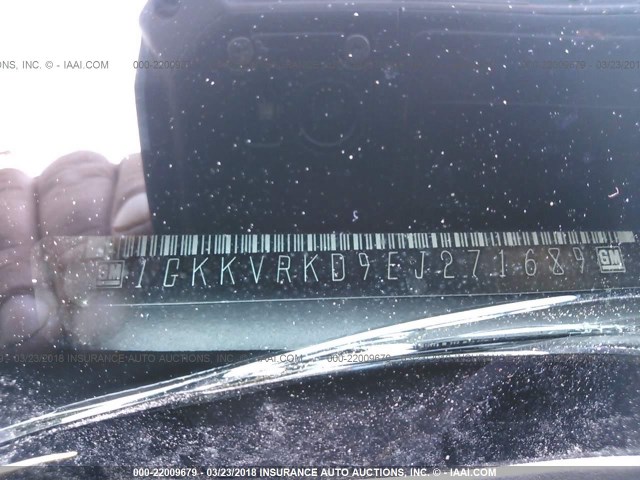 1GKKVRKD9EJ271689 - 2014 GMC ACADIA SLT-1 Бежевий фото 9