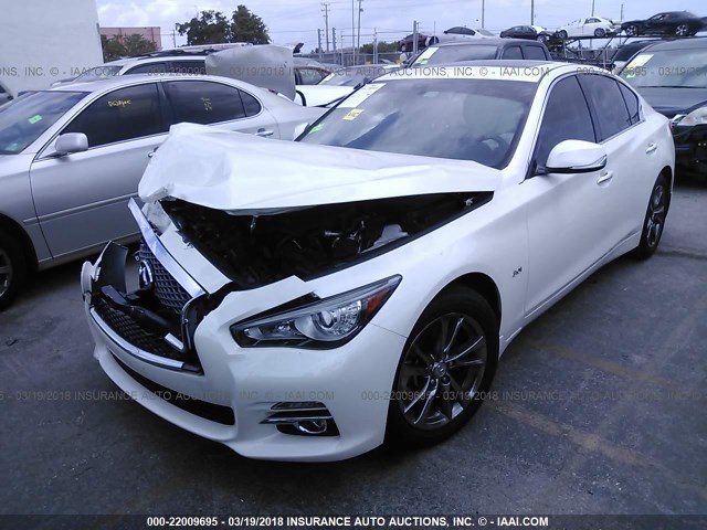 JN1EV7AP0HM742384 - 2017 INFINITI Q50 PREMIUM/SPORT/SE WHITE photo 2