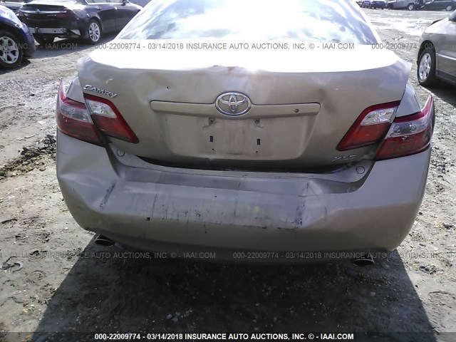 4T1BK46K79U584336 - 2009 TOYOTA CAMRY SE/LE/XLE 金色 照片 6