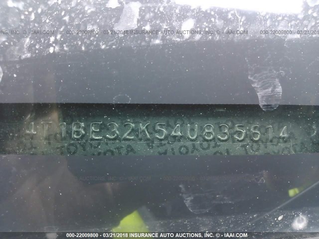 4T1BE32K54U835614 - 2004 TOYOTA CAMRY LE/XLE/SE Boz foto 9