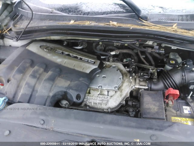 2HNYD28609H006668 - 2009 ACURA MDX TECHNOLOGY SILVER photo 10