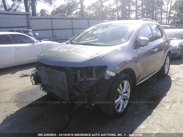 JN8AZ18W99W133055 - 2009 NISSAN MURANO S/SL/LE GRAY photo 2