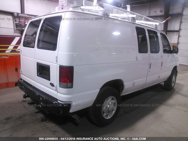 1FTNE2EW0EDA17512 - 2014 FORD ECONOLINE E250 VAN WHITE photo 4