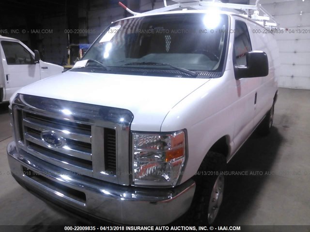 1FTNE2EW0EDA17512 - 2014 FORD ECONOLINE E250 VAN WHITE photo 6