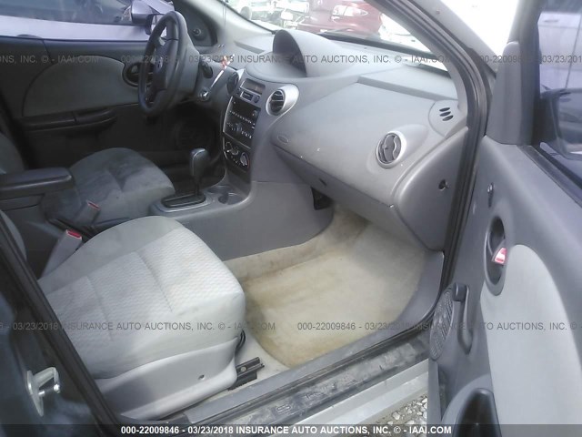 1G8AJ55F87Z162745 - 2007 SATURN ION LEVEL 2 SILVER photo 5