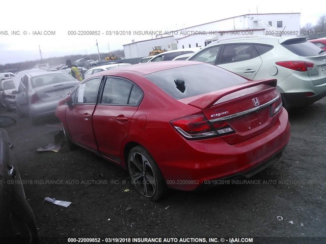 2HGFB6E50EH704599 - 2014 HONDA CIVIC SI RED photo 3