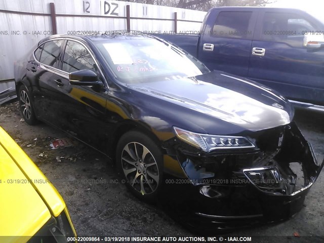 19UUB1F51FA002445 - 2015 ACURA TLX TECH أسود صورة 1