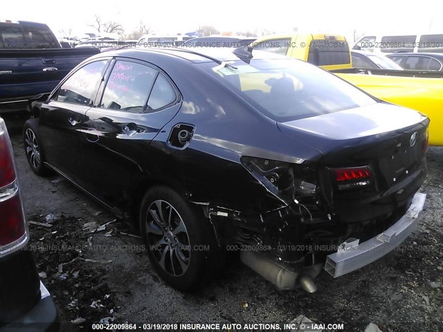 19UUB1F51FA002445 - 2015 ACURA TLX TECH أسود صورة 3