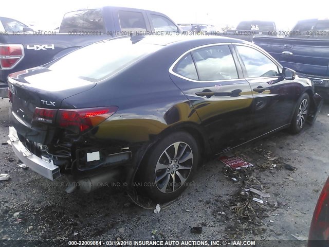19UUB1F51FA002445 - 2015 ACURA TLX TECH أسود صورة 4