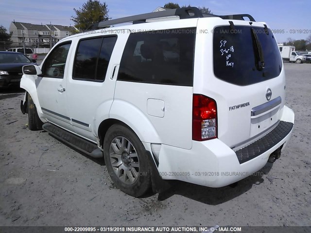 5N1AR1NB3BC622096 - 2011 NISSAN PATHFINDER S/LE/SE WHITE photo 3