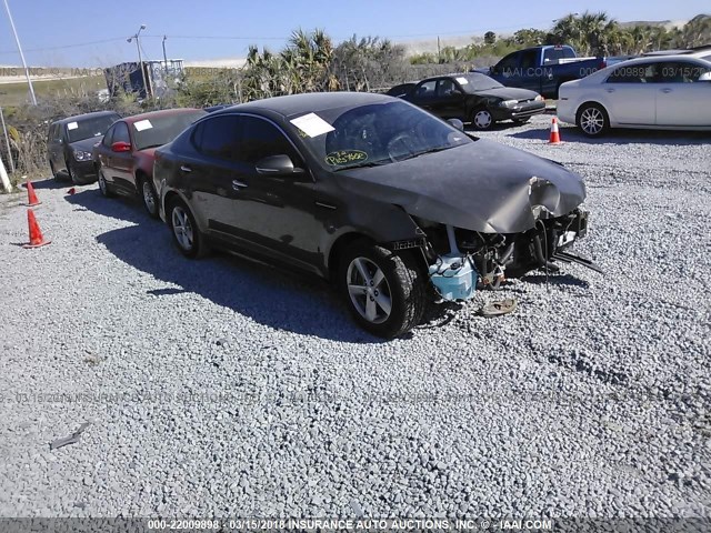 5XXGM4A75EG321396 - 2014 KIA OPTIMA LX GRAY photo 1