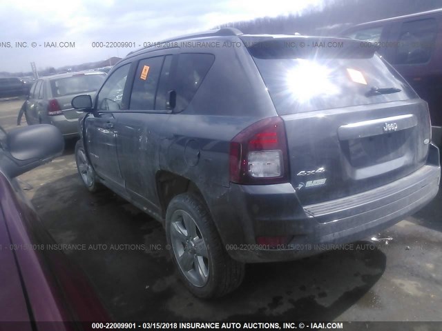 1C4NJDEB0FD258301 - 2015 JEEP COMPASS LATITUDE 灰色 照片 3