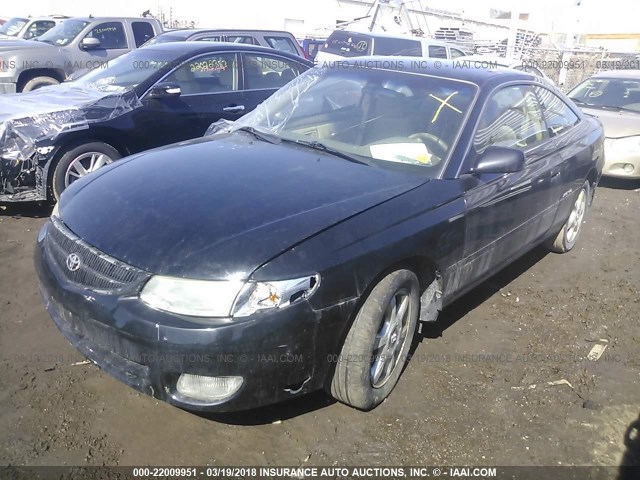 2T1CF22P21C426863 - 2001 TOYOTA CAMRY SOLARA SE/SLE BLACK photo 2