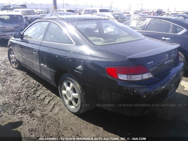 2T1CF22P21C426863 - 2001 TOYOTA CAMRY SOLARA SE/SLE BLACK photo 3