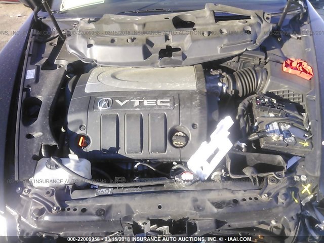 JH4KB16668C001893 - 2008 ACURA RL BLACK photo 10