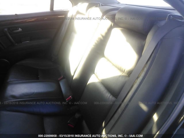 JH4KB16668C001893 - 2008 ACURA RL შავი ფოტო 8