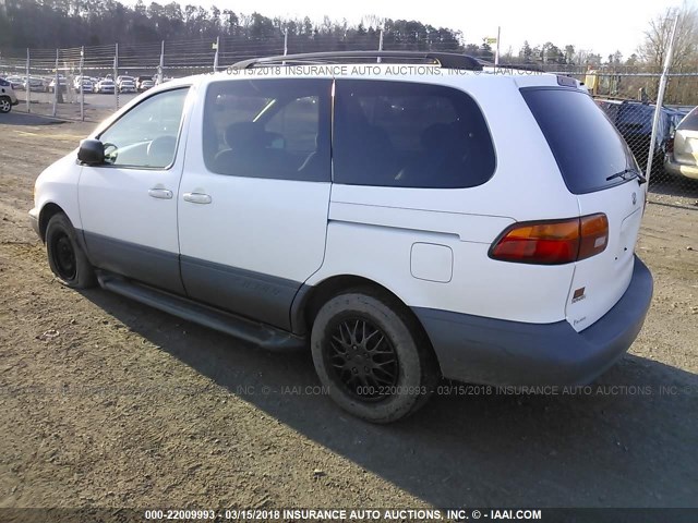 4T3ZF13C8YU176559 - 2000 TOYOTA SIENNA LE/XLE WHITE photo 3