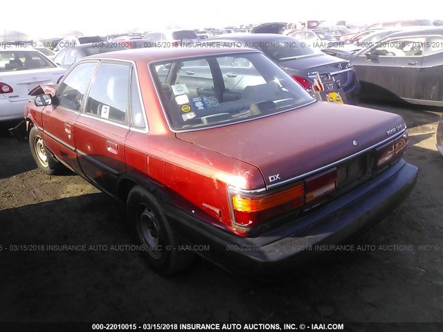 4T1SV21E3LU230009 - 1990 TOYOTA CAMRY DLX RED photo 3