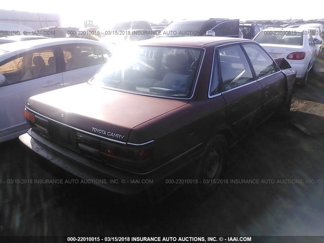 4T1SV21E3LU230009 - 1990 TOYOTA CAMRY DLX RED photo 4