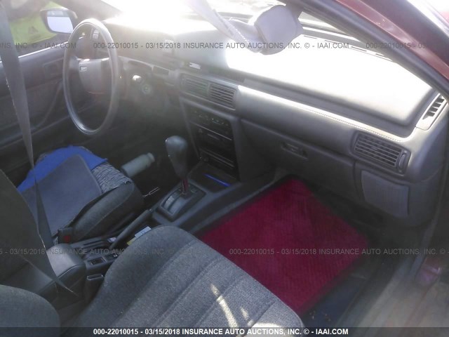 4T1SV21E3LU230009 - 1990 TOYOTA CAMRY DLX RED photo 5