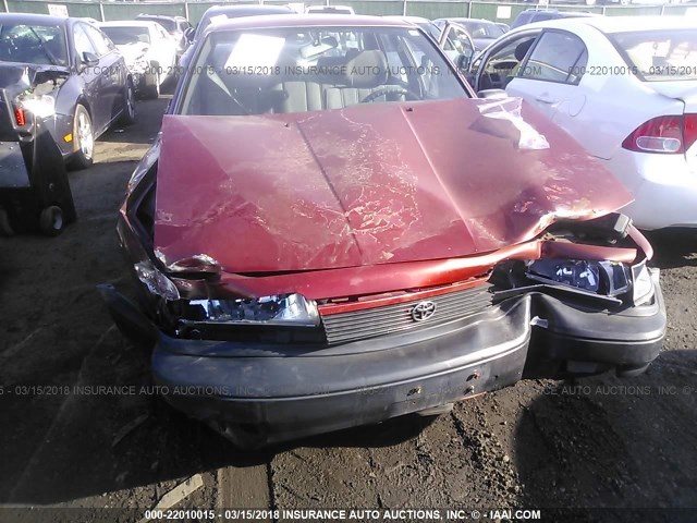 4T1SV21E3LU230009 - 1990 TOYOTA CAMRY DLX 红色 照片 6