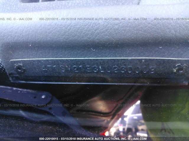 4T1SV21E3LU230009 - 1990 TOYOTA CAMRY DLX 红色 照片 9