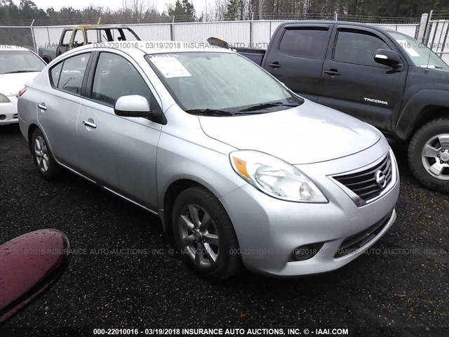 3N1CN7AP8CL909908 - 2012 NISSAN VERSA S/SV/SL SILVER photo 1