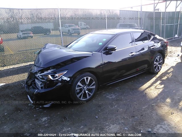 1N4AA6AP3HC375347 - 2017 NISSAN MAXIMA 3.5S/SV/SL/SR/PLAT BLACK photo 2