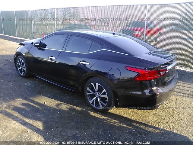 1N4AA6AP3HC375347 - 2017 NISSAN MAXIMA 3.5S/SV/SL/SR/PLAT BLACK photo 3