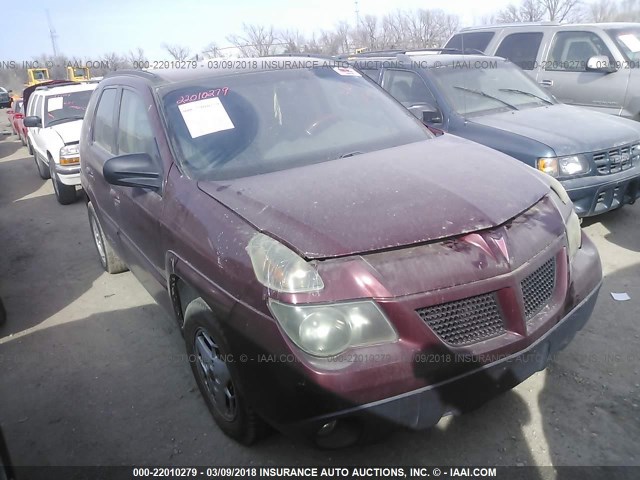 3G7DB03E92S599087 - 2002 PONTIAC AZTEK MAROON photo 1