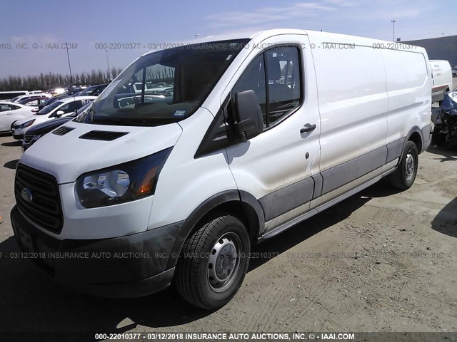 1FTYE9ZM1HKB07444 - 2017 FORD TRANSIT T-150 WHITE photo 2