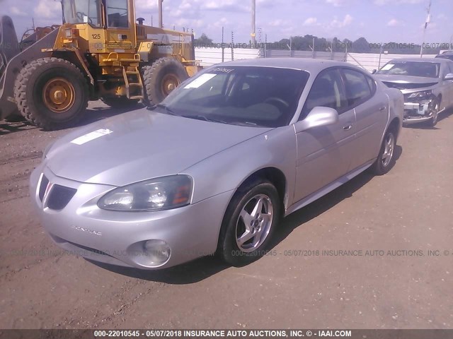 2G2WP522141101273 - 2004 PONTIAC GRAND PRIX GT SILVER photo 2